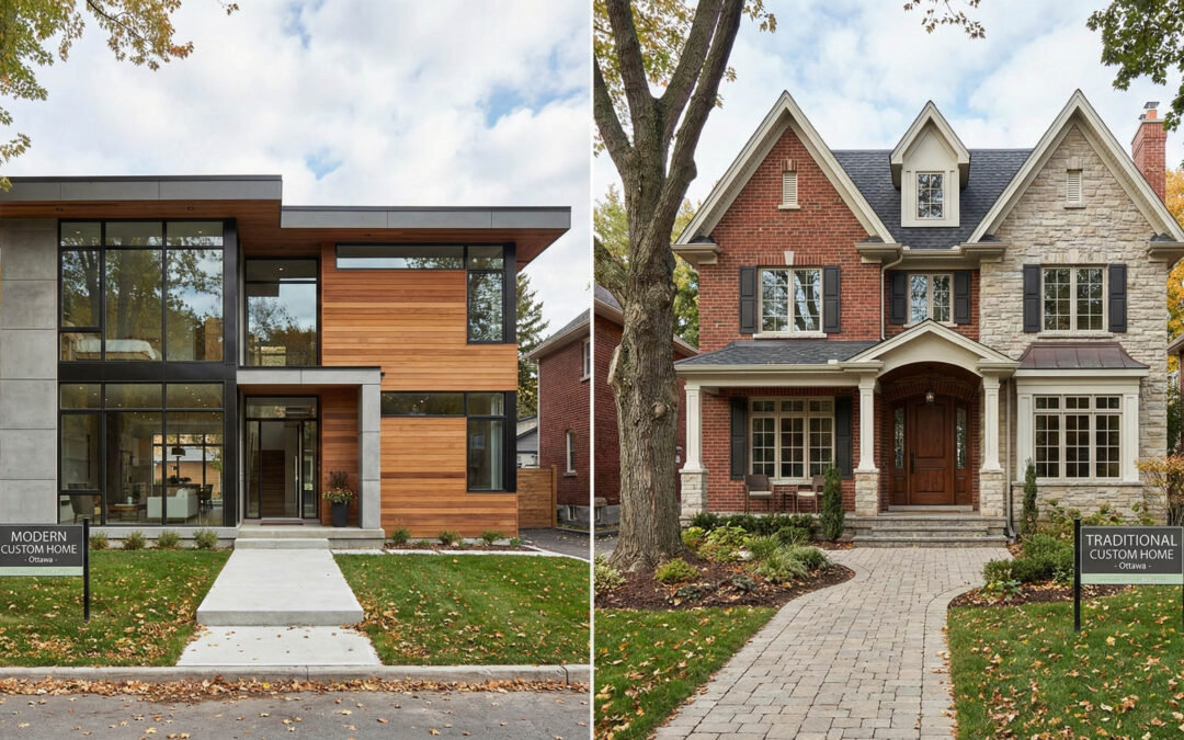 Modern vs Traditional Custom Homes: Which Style Is Right for Ottawa? (2026)